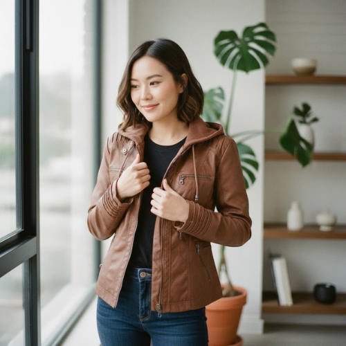 Women's Weather Resistant Hoodie l Zip Up