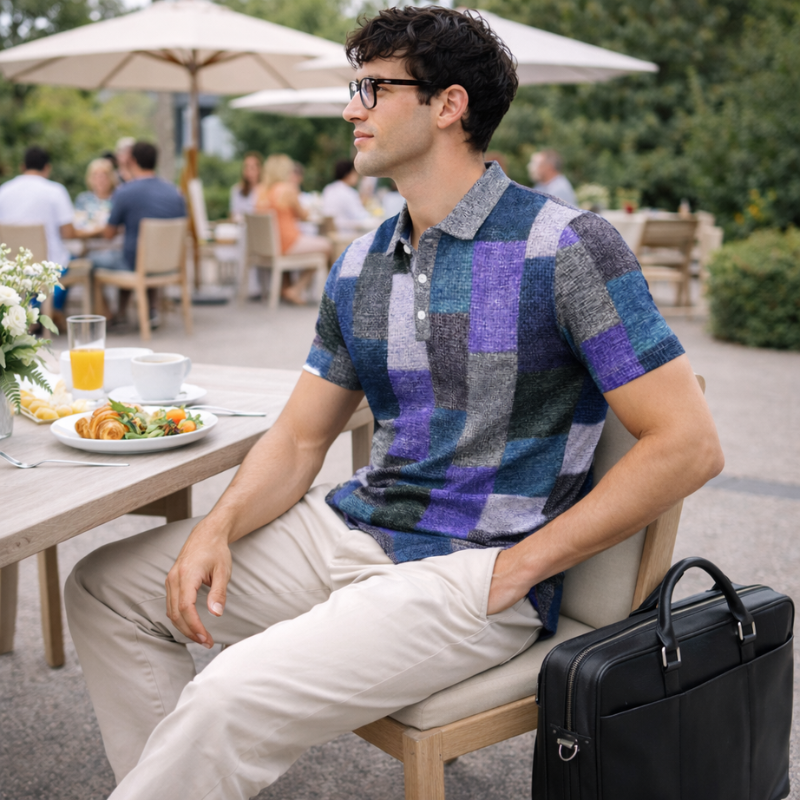 Men’s Multi-Color Polo Shirt | Short Sleeve