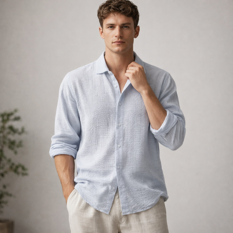 Men’s Casual Button Down Shirt | Summer