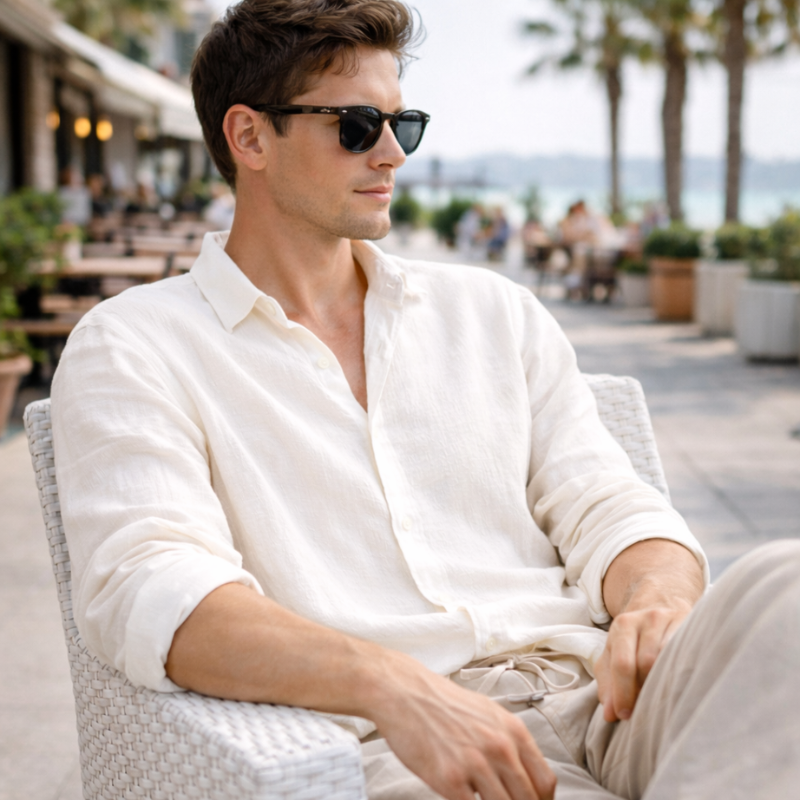 Men’s Casual Button Down Shirt | Summer