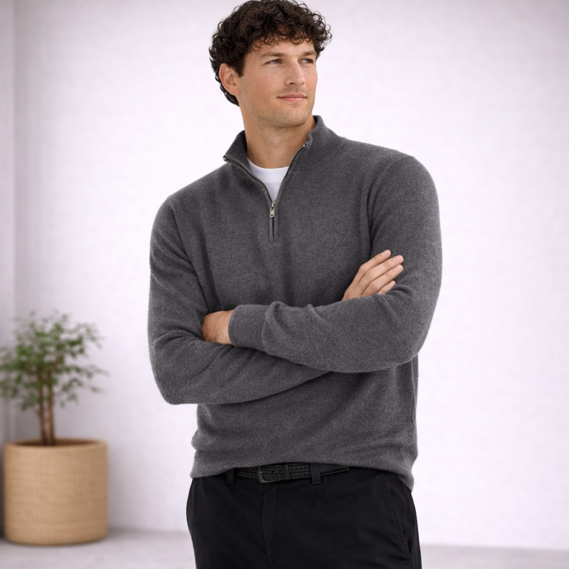 Men’s Zip Pullover | Long Sleeve