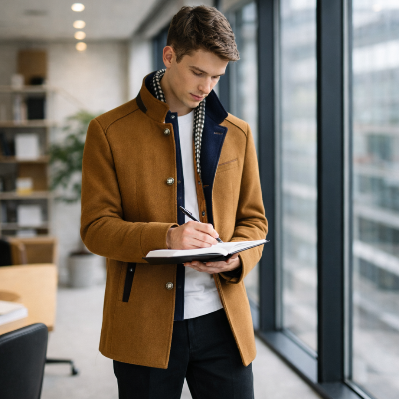 Men’s Classic Winter Overcoat | Long