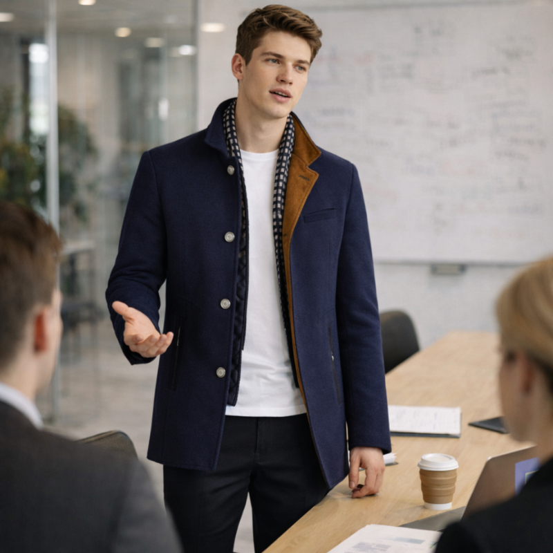 Men’s Classic Winter Overcoat | Long