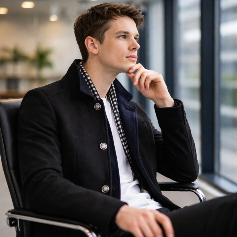 Men’s Classic Winter Overcoat | Long