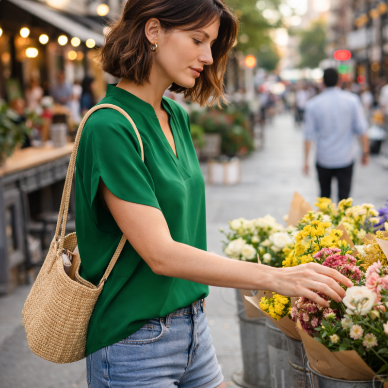 Women’s Lightweight Summer Blouse | Relaxed Fit