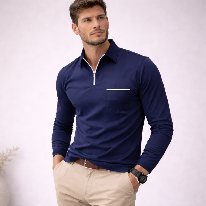 Men’s Classic Polo Shirt | Long Sleeve