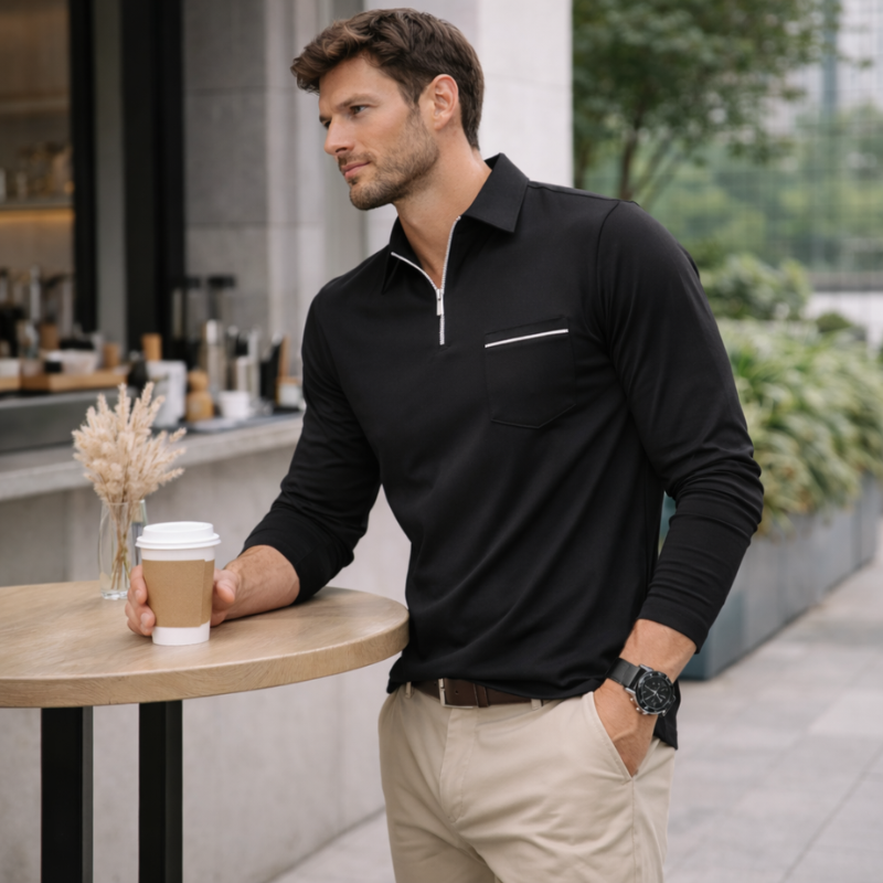 Men’s Classic Polo Shirt | Long Sleeve