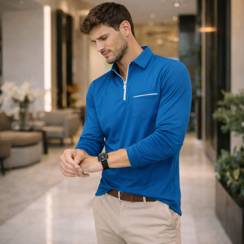 Men’s Classic Polo Shirt | Long Sleeve