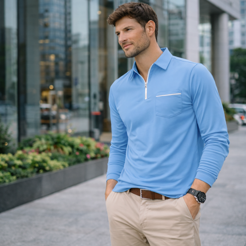 Men’s Classic Polo Shirt | Long Sleeve