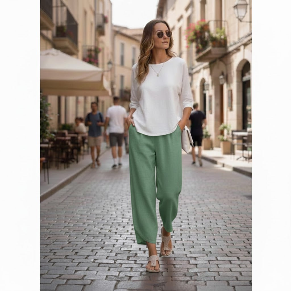 Women's Drift Fold Ankle l Trousers